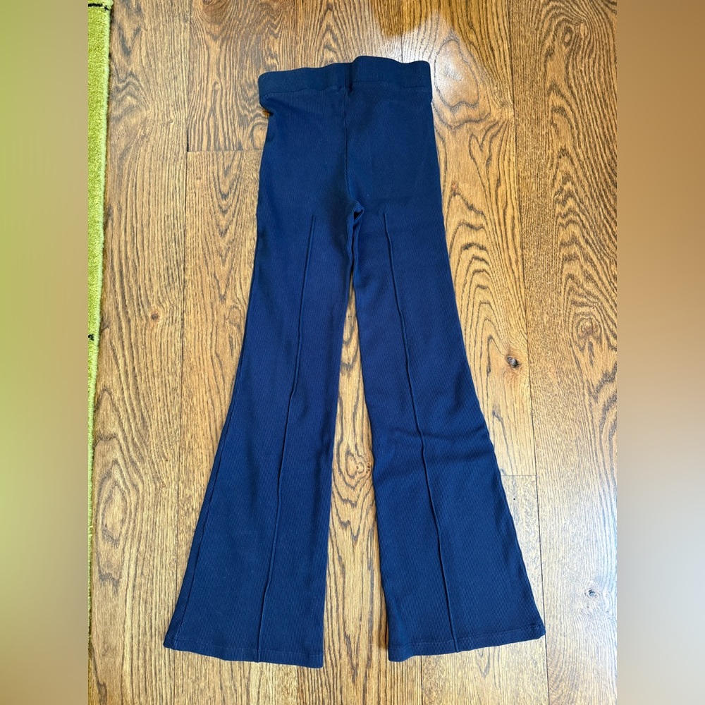 DONNI rib kick flare pants